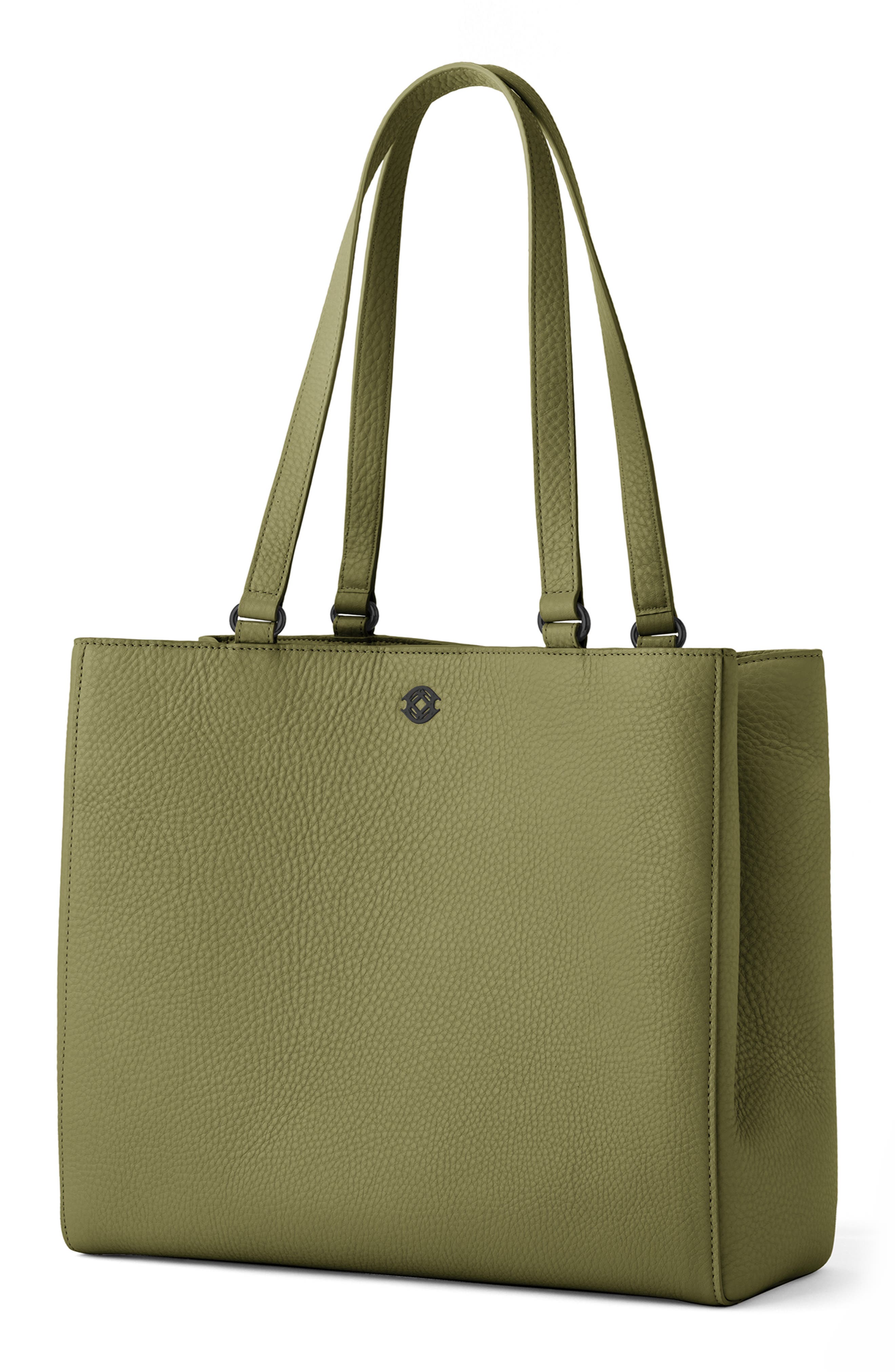 Large Allyn Leather Tote, Alternate, color, PICKLE