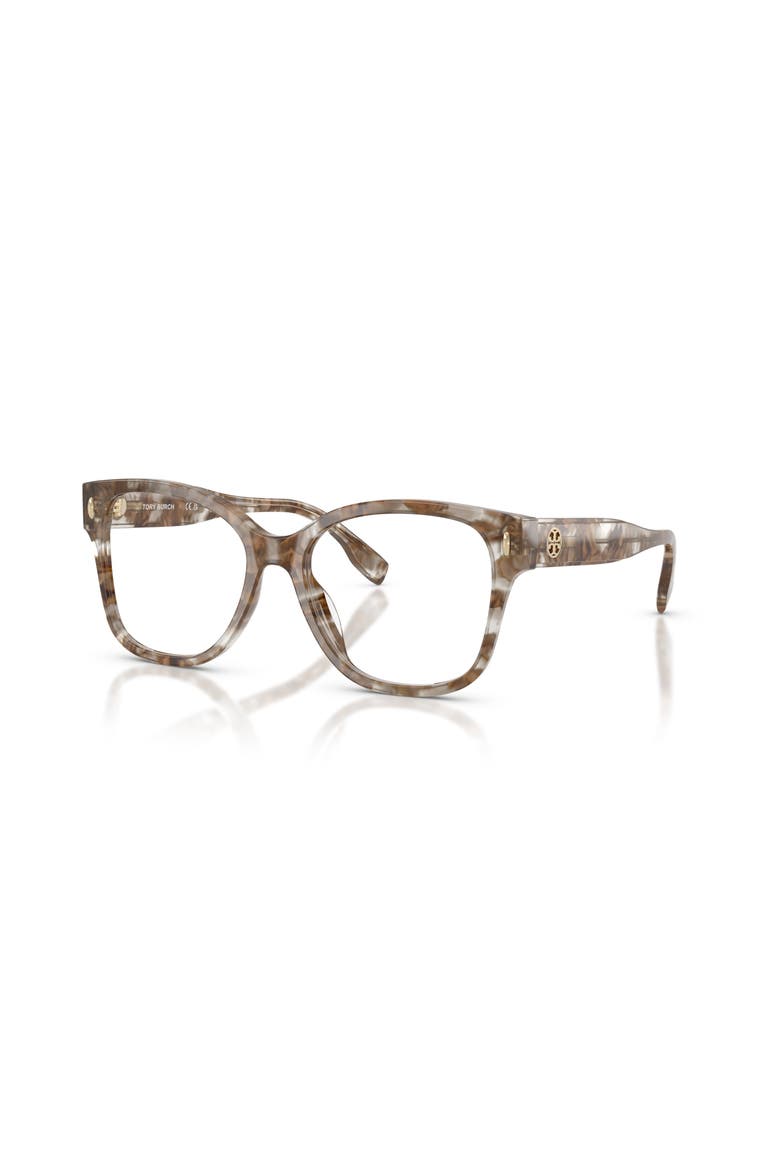 54mm Square optical glasses, Main, color, Brown