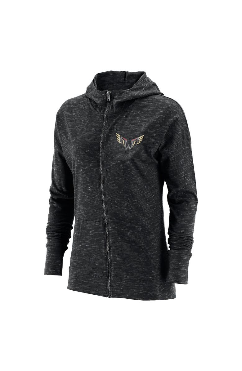ADPRO Sports Women's Black Philadelphia Wings Primary Logo Full-Zip Hoodie, Alternate, color, Black
