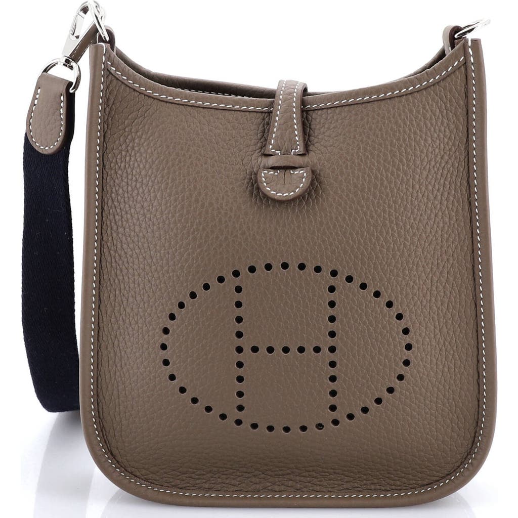 Pre-owned Hermes Hermes Evelyne Bag Gen Iii Clemence Tpm In Brown