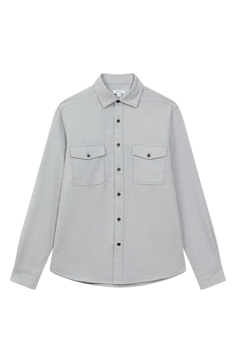 Reiss Chaser Twill Button-Up Shirt, Alternate, color, 