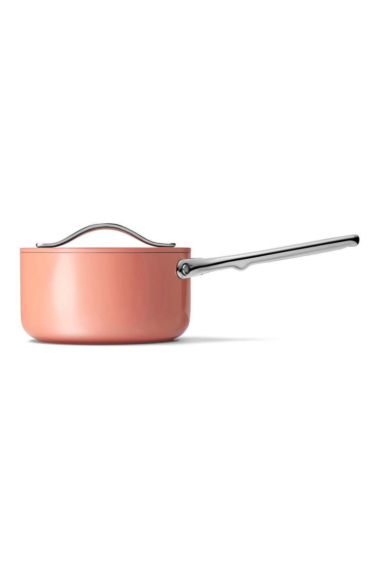 Nonstick Ceramic 1.75-Quart Sauce Pan with Lid, Alternate, color, PERRACOTTA