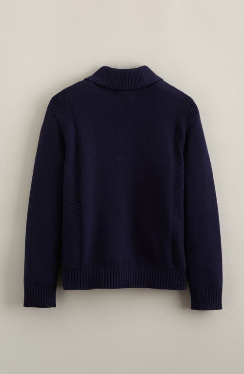 Nordstrom Kids' Cotton Shawl Collar Cardigan In Blue