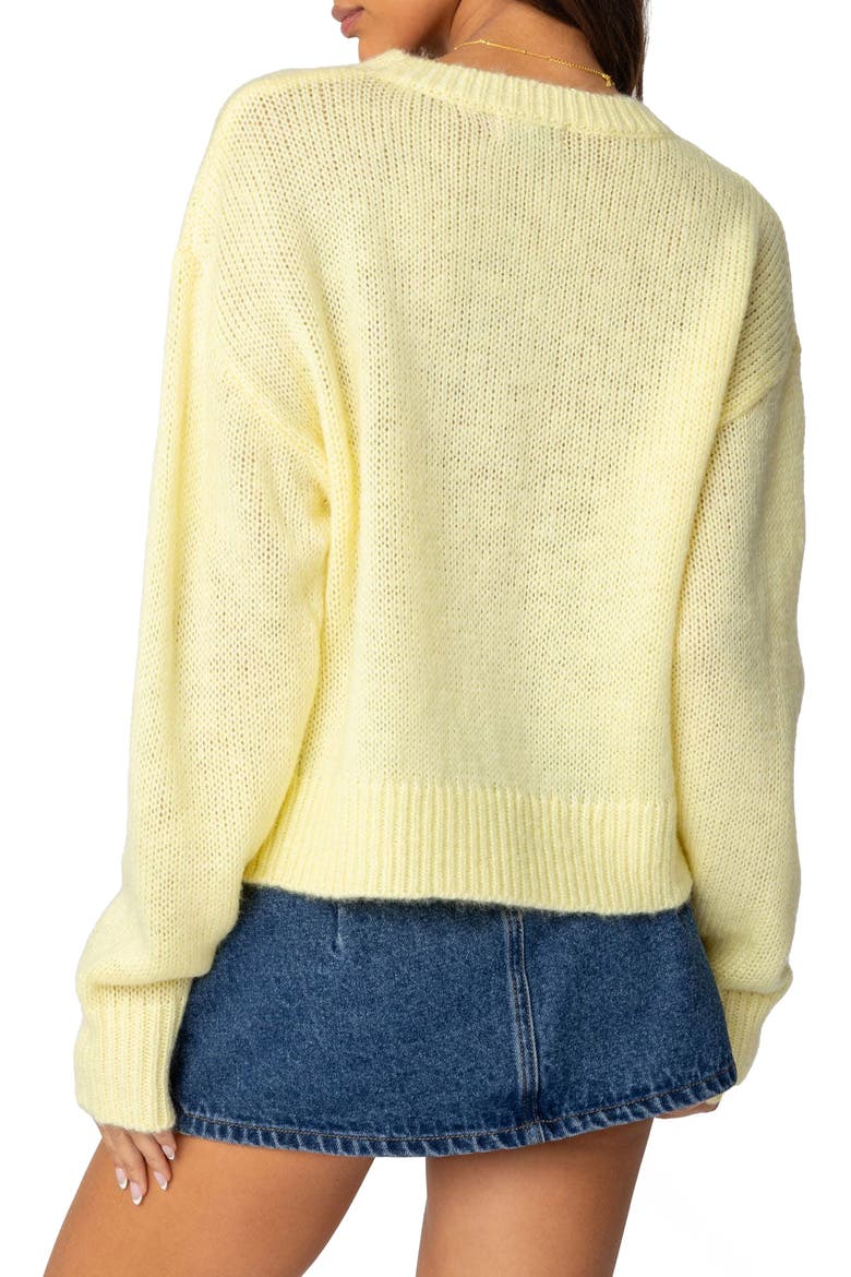 Kyrah Oversize Sweater, Alternate, color, YELLOW