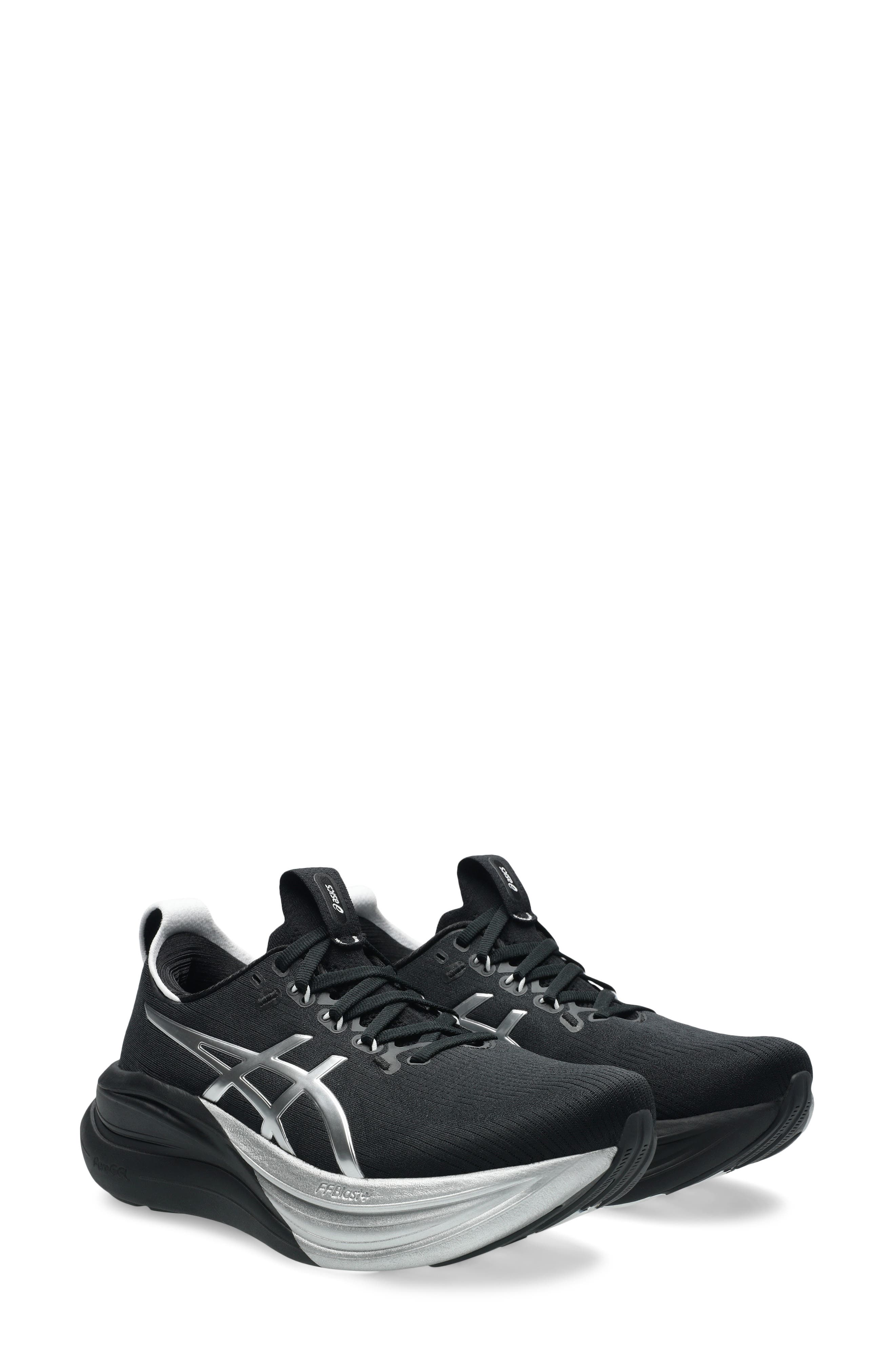 ASICS<sup>®</sup> GEL-NIMBUS<sup>®</sup> 28 Platinum Running Shoe, Main, color, Platinum/ Black