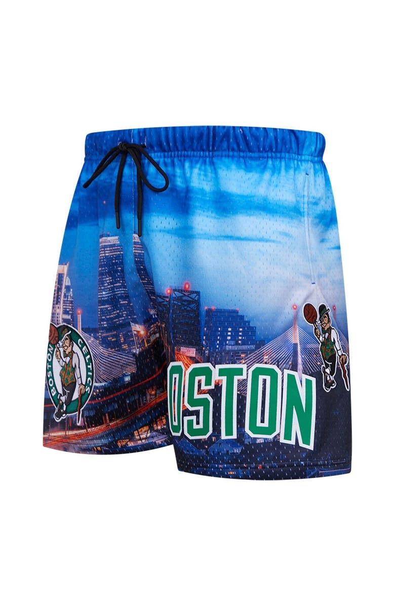 PRO STANDARD Men's Pro Standard Boston Celtics Cityscape Shorts, Alternate, color, Blue