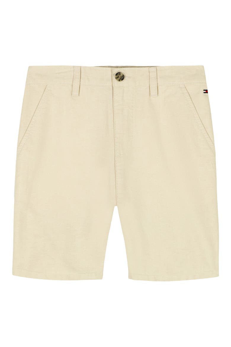 Kids' Flat Front Oxford Shorts, Main, color, FOG