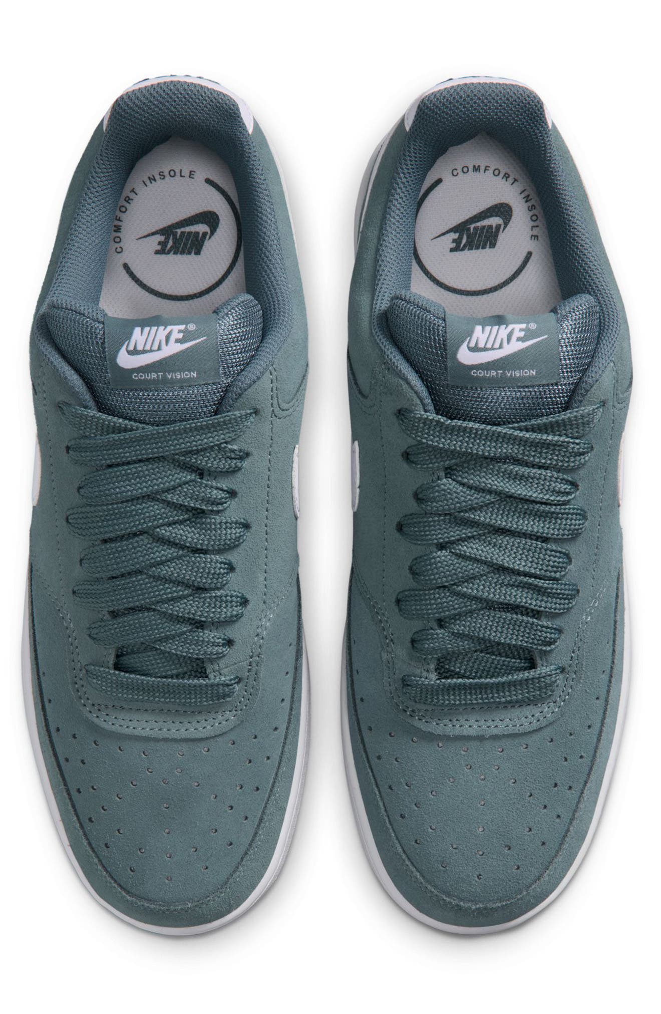 Nike Court Vision Low Top Sneaker, Alternate, color, Mineral Slate/ White