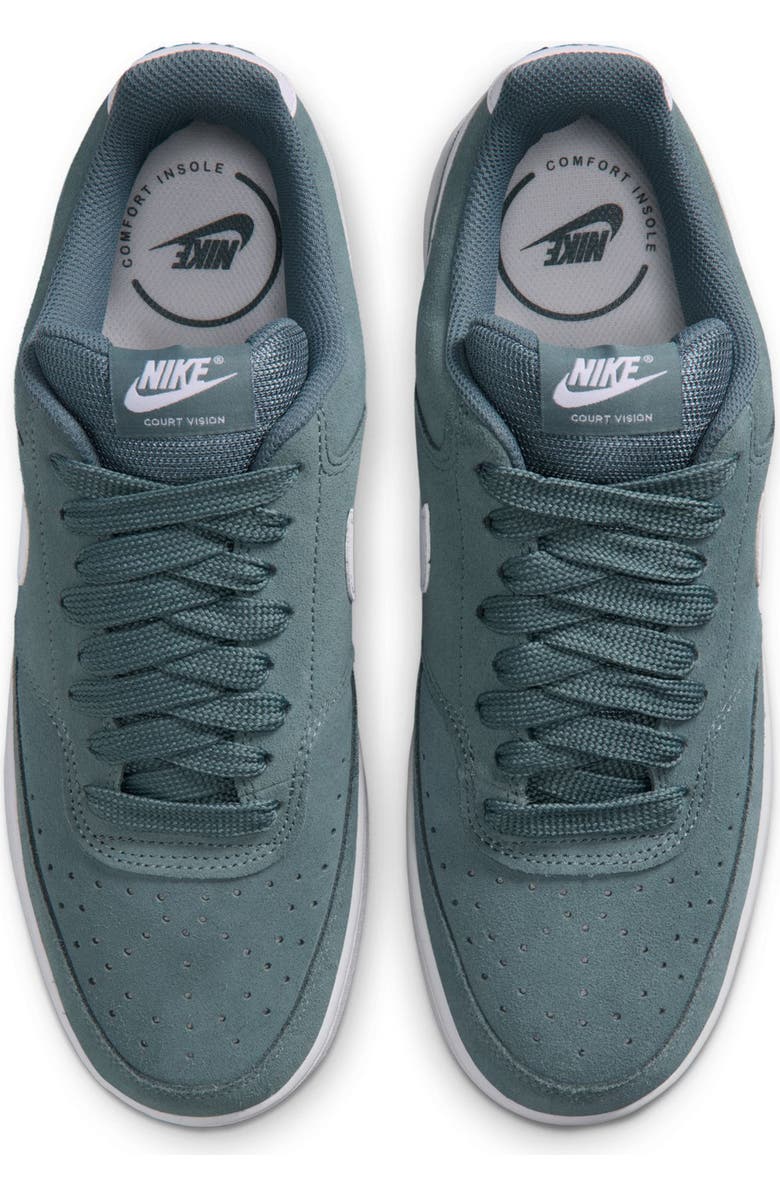 Nike Court Vision Low Top Sneaker, Alternate, color, Mineral Slate/ White