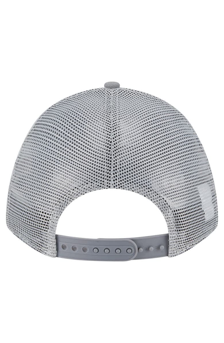 New Era Men's New Era Gray New York Giants Domain A-Frame Trucker 9FORTY Adjustable Hat, Alternate, color, 