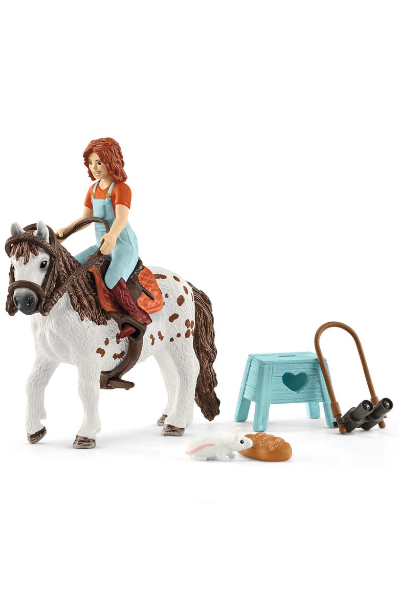 Schleich Horse Club Mia & Spotty, Collectible Horse Toy, Kids Ages 5+, Main, color, Multicolored