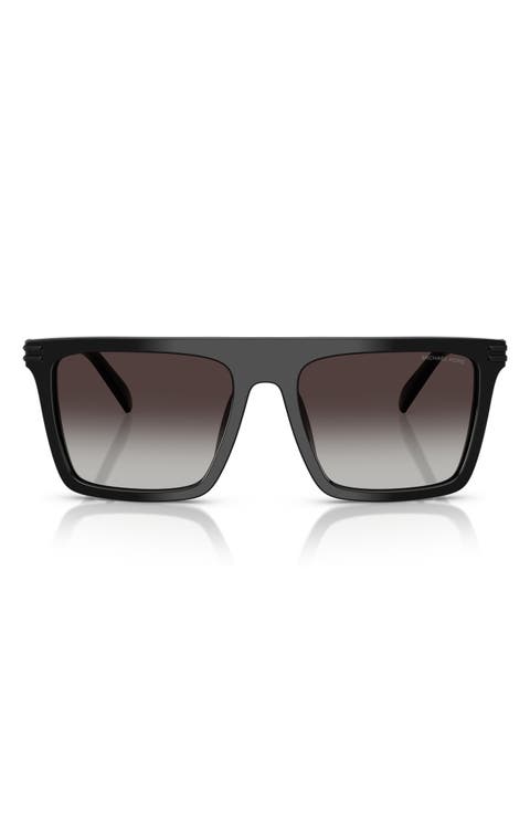 Edgewater 55mm Flat Top Square Sunglasses
