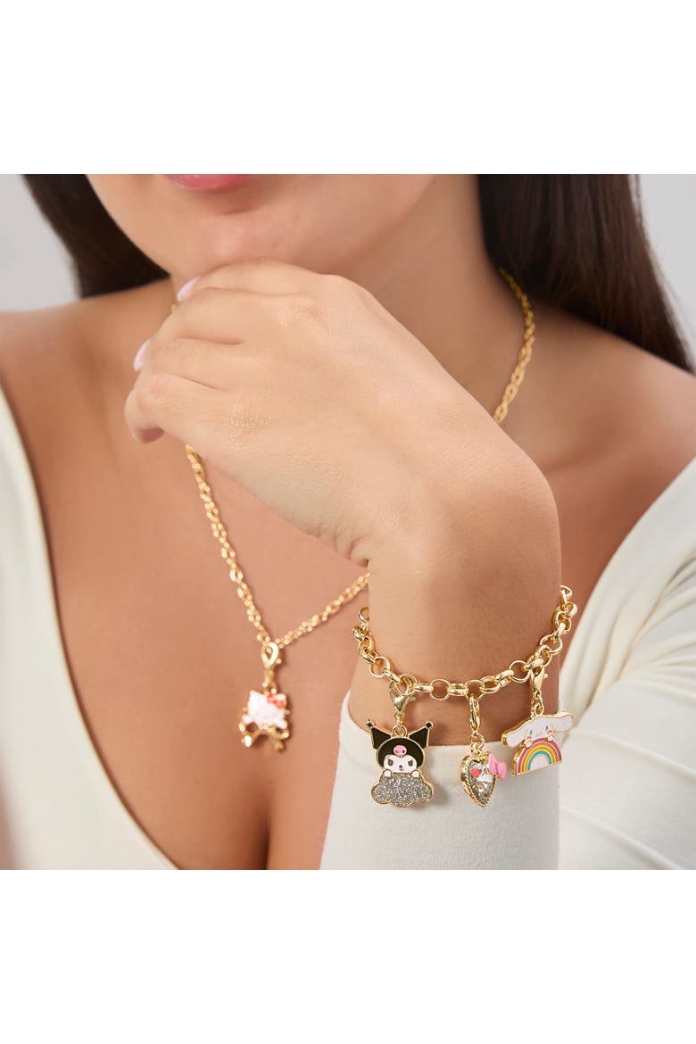 Advent Calendar 12-Piece Jewelry Set with Earrings, Charms, and Bracelets, Alternate, color, Multicolor