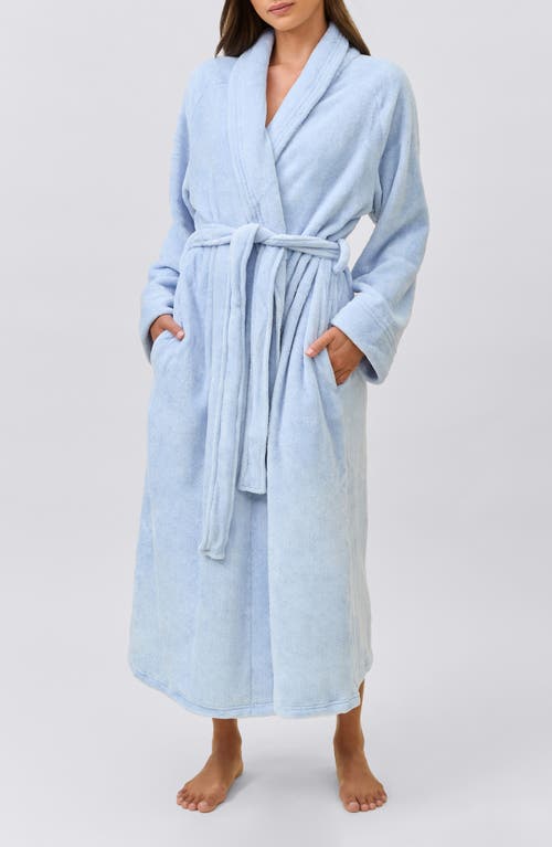 Papinelle Long Plush Robe In Blue