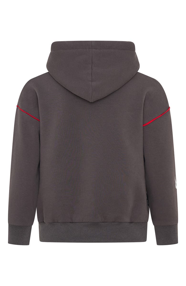 TINY TRIBE Kids' Piping Hot Hoodie, Alternate, color, Charcoal