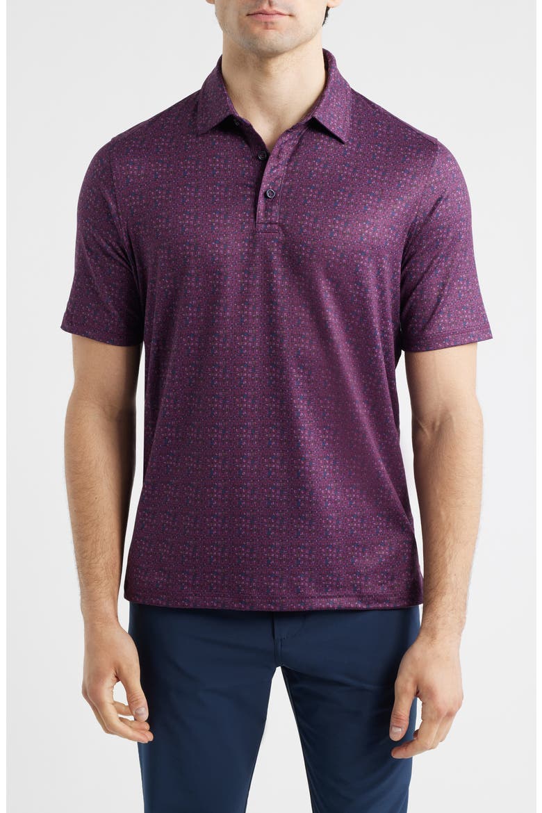 XC® Apex Performance Polo, Main, color, BURGUNDY VINO