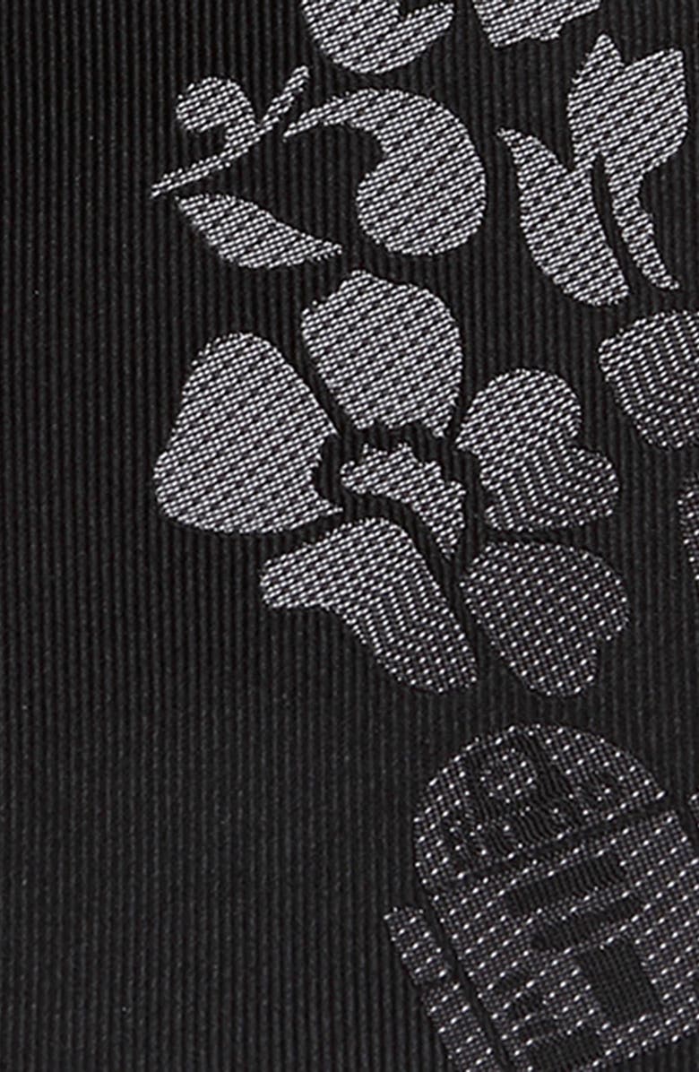 Cufflinks, Inc. Star Wars<sup>™</sup> - R2D2 Floral Black Silk Tie, Alternate, color, 