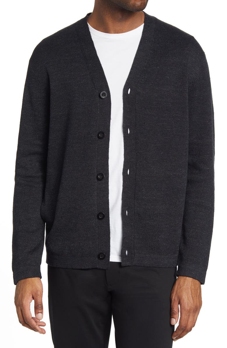 Theory Men's Canne Linen Blend Cardigan, Main, color, 