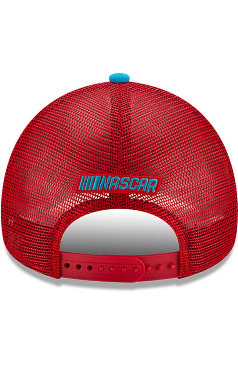 New Era Men's New Era Scarlet/Light Blue Richard Petty Legends 9FORTY A-Frame Adjustable Trucker Hat, Alternate, color, 