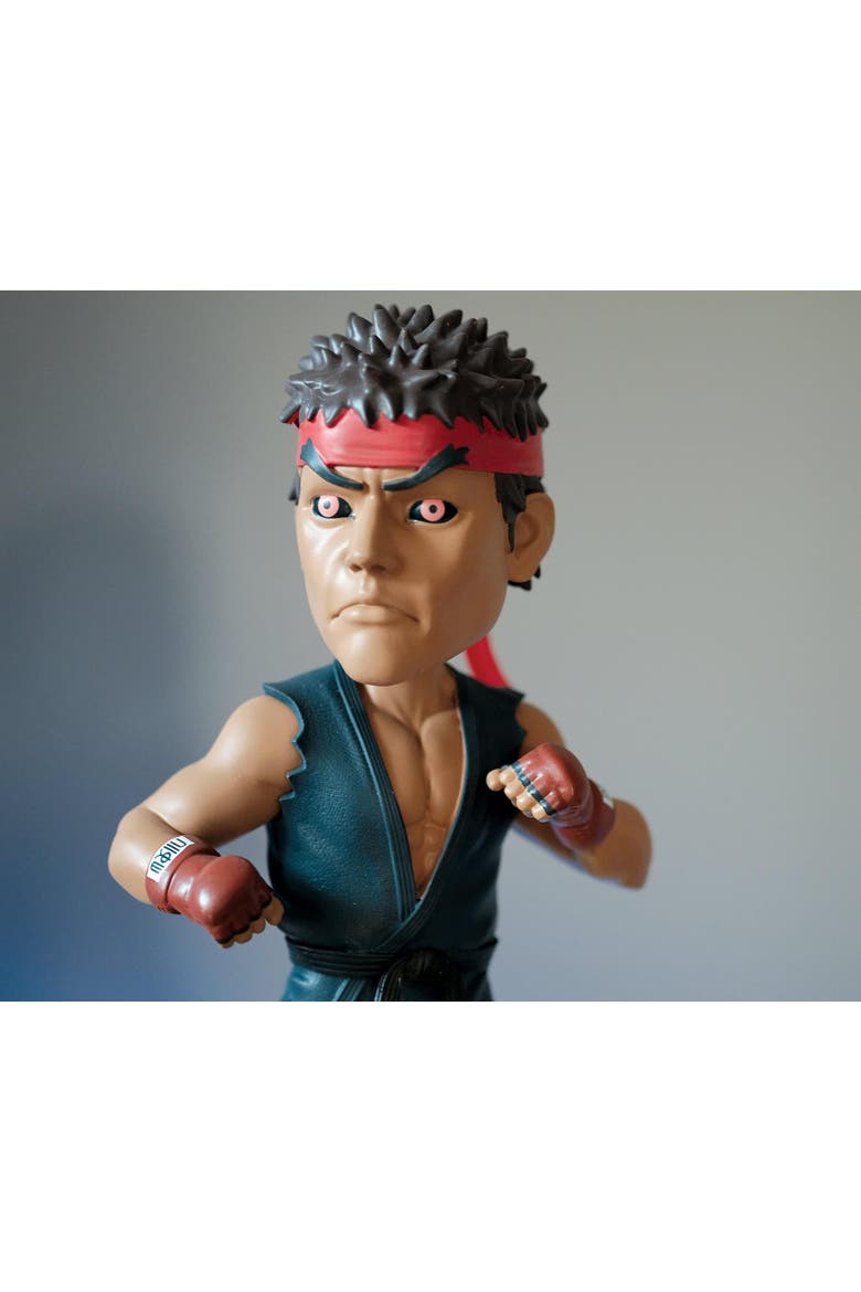 Street Fighter Evil Ryu 8-Inch Resin Bobblehead Figure | Toynk Exclusive, Alternate, color, Blue