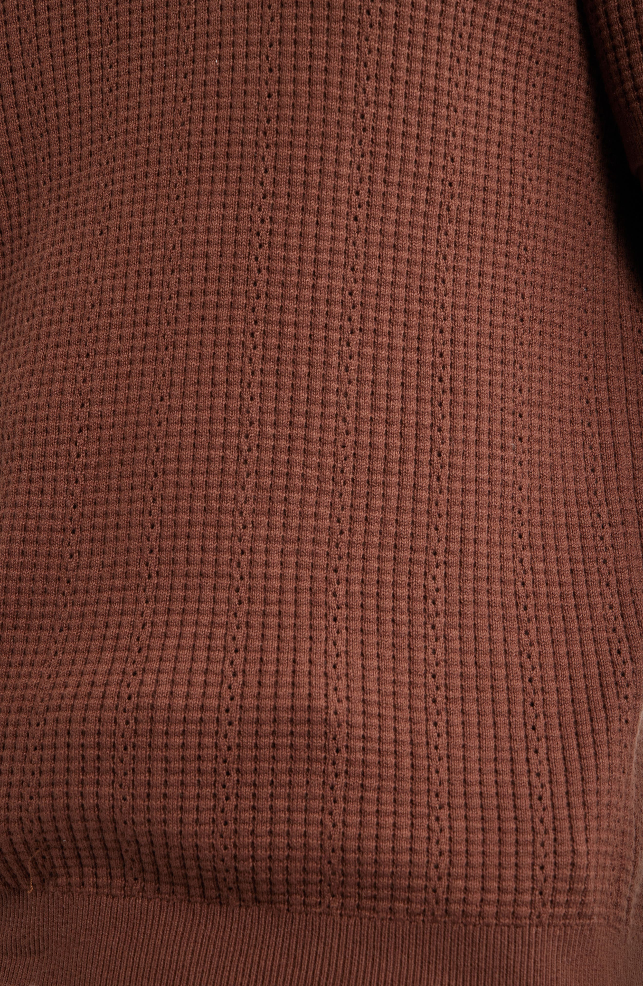 Мужские свитеры Nordstrom Textured Johnny Collar Cotton & Silk Polo Sweater — фото 7