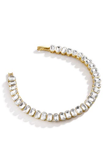 Baublebar Julie Crystal Tennis Bracelet In Transparent