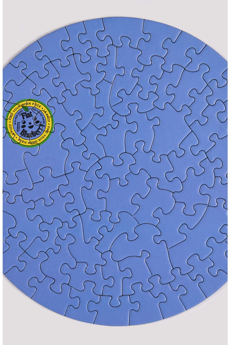 Flat Blueberry 81 Piece Mini Jigsaw Puzzle, Alternate, color, None