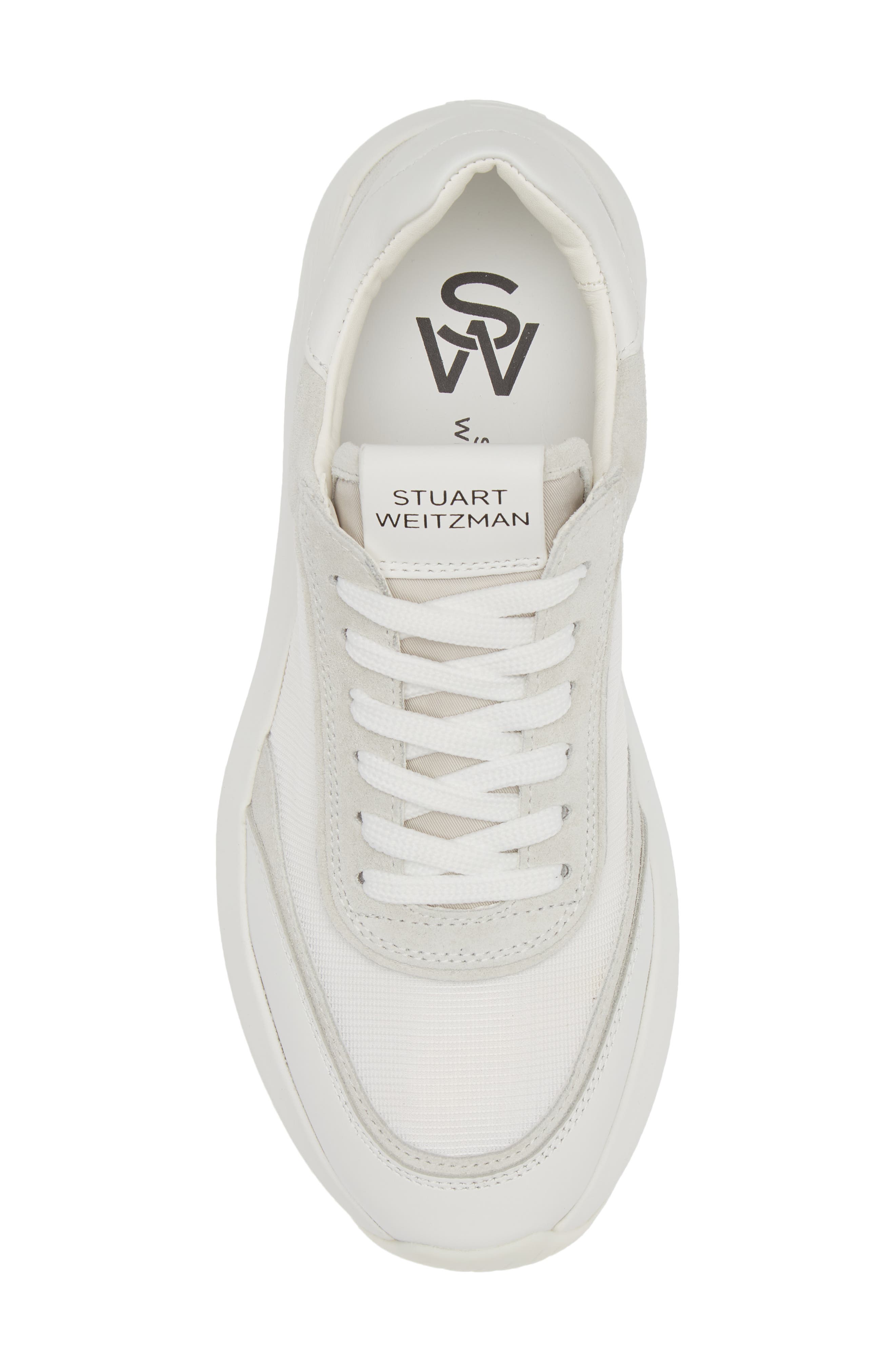 Stuart Weitzman Glide Lace-Up Sneaker, Alternate, color, 
