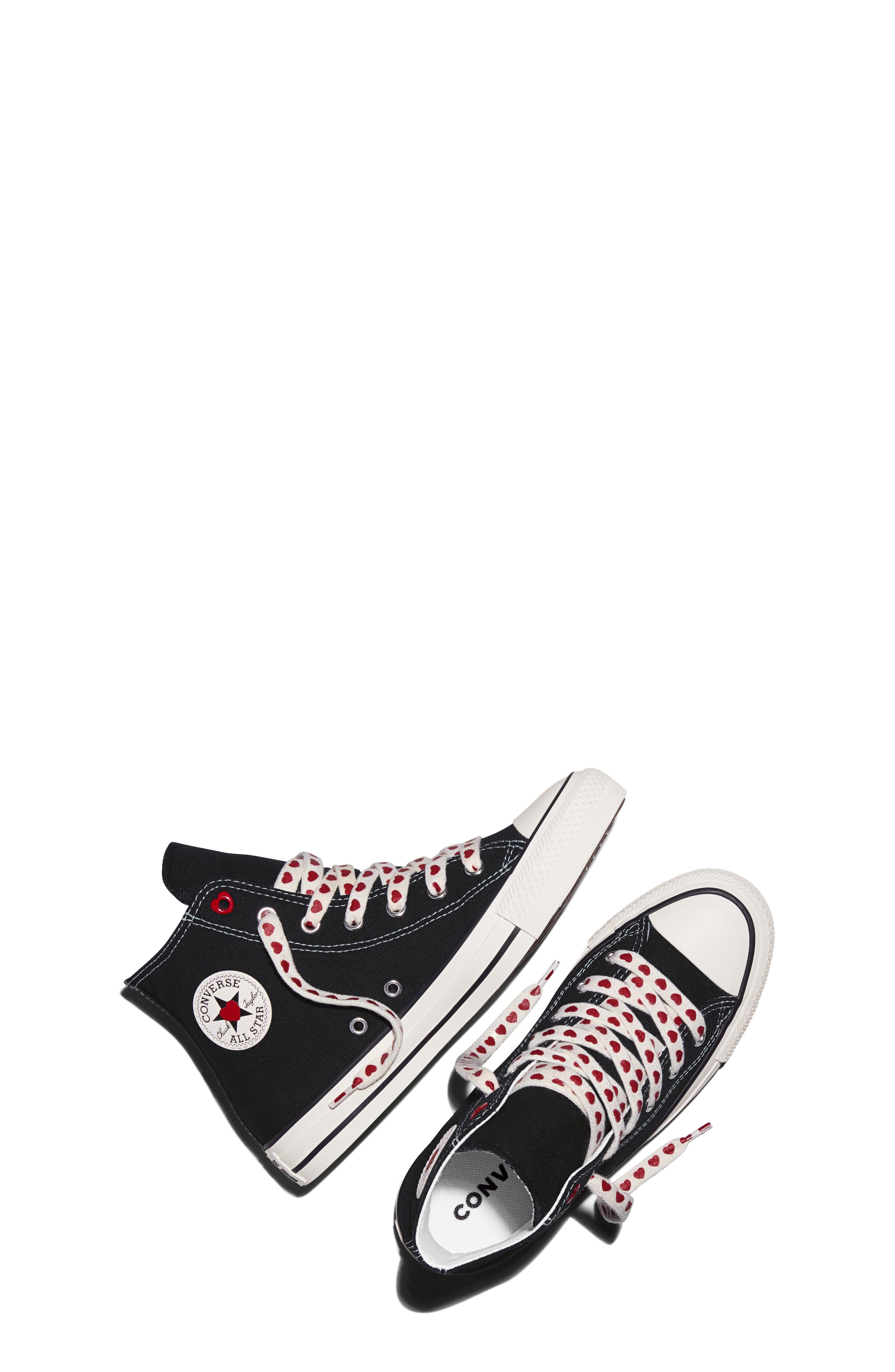 Converse Kids' Chuck Taylor<sup>®</sup> All Star<sup>®</sup> High Top Sneaker, Alternate, color, Black/ Vintage White/ Days