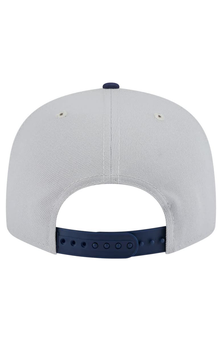 New Era Men's New Era Gray/Navy Athletics 2-Tone Color Pack 9FIFTY Snapback Hat, Alternate, color, 