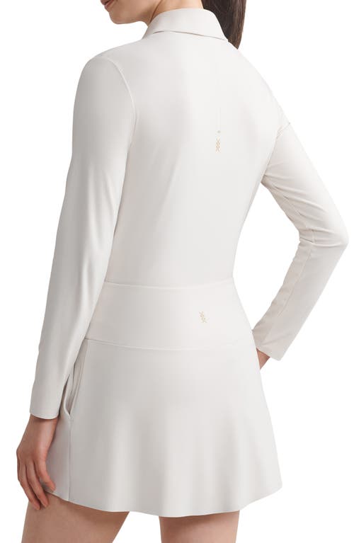Rhone Course To Court Long Sleeve Polo In White