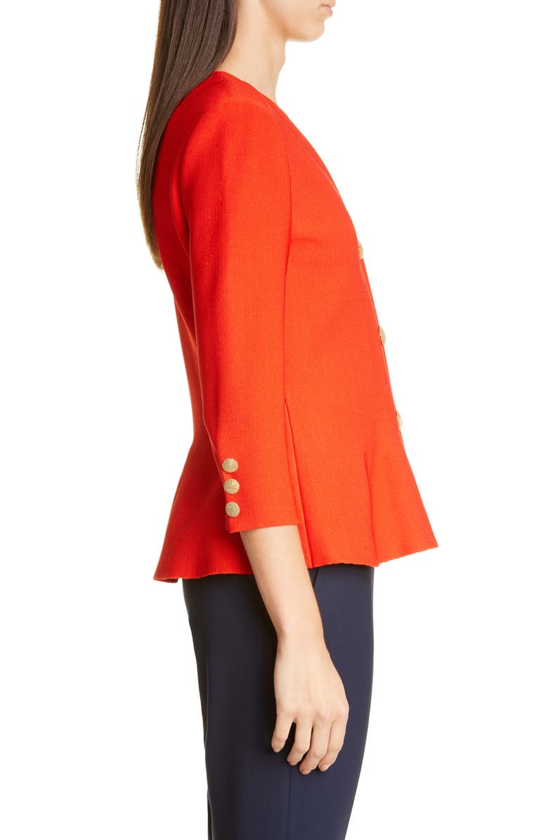 St. John Evening Sculptural Milano Cardigan, Alternate, color, 
