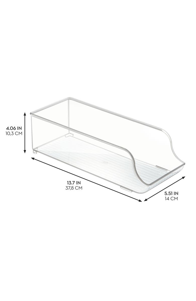 iDesign Set of 3 Water Bottle Organizer and Soda Can Dispenser - Clear, Alternate, color, Clear