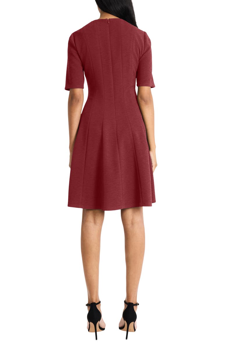Maggy London Elbow-Length Sleeve Fit & Flare Dress, Alternate, color,