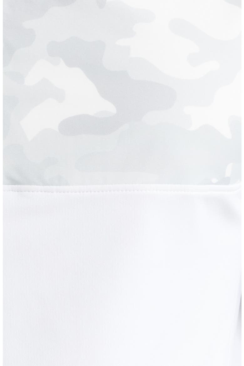 Camo Quarter Zip Hoodie, Alternate, color, SNOW CAMO