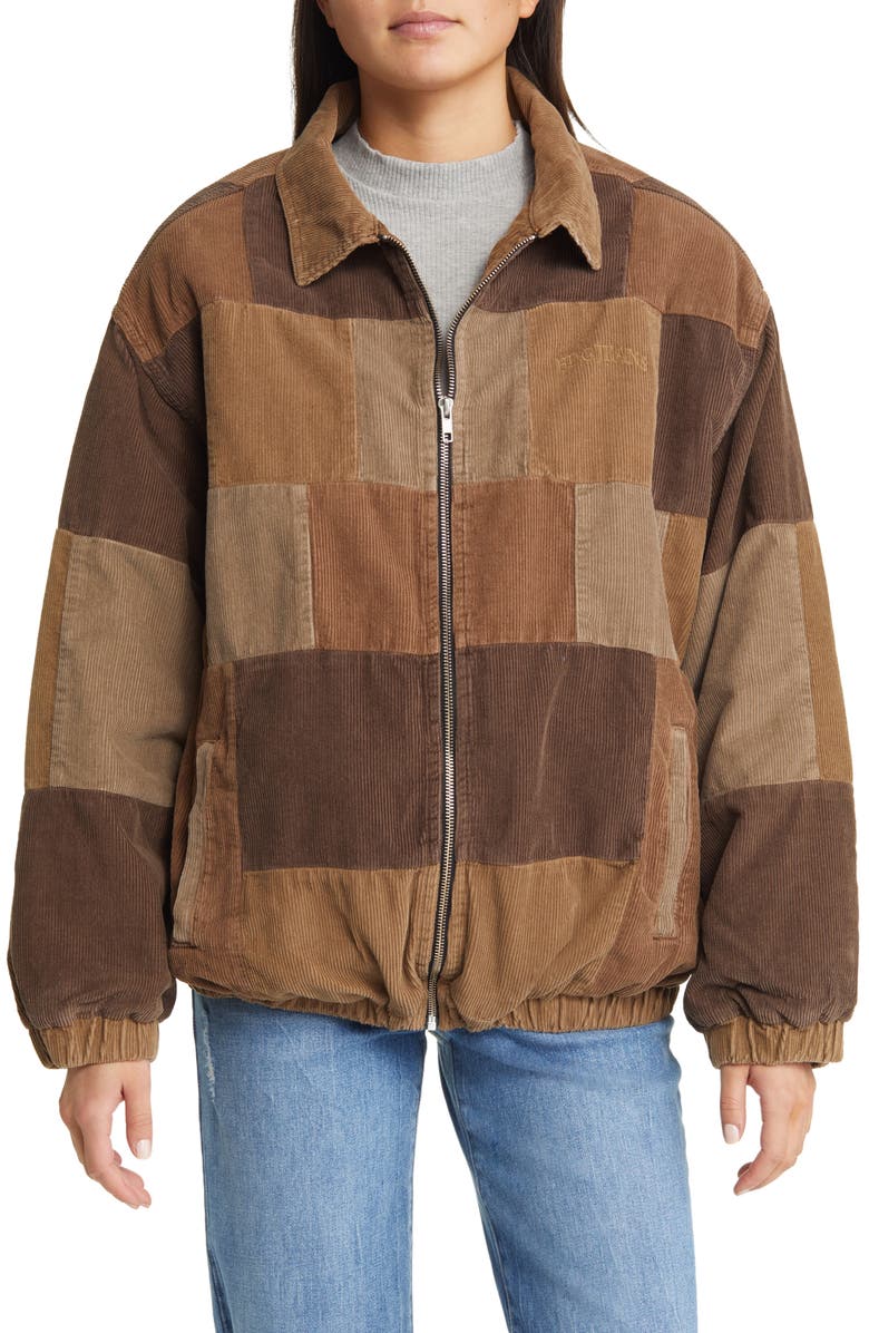 BDG Urban Outfitters Patchwork Corduroy Harrington Jacket, Alternate, color,
