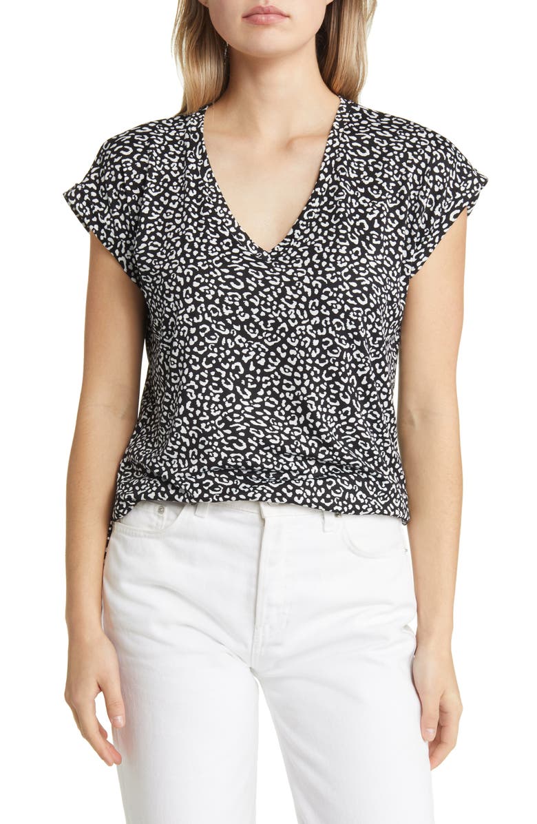 Bobeau Print Butter Top, Main, color, 
