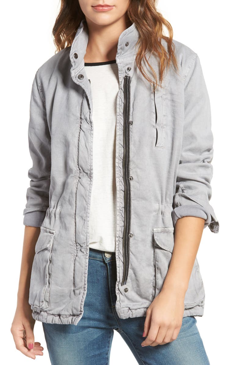 James Perse Stretch Twill Utility Jacket, Main, color,