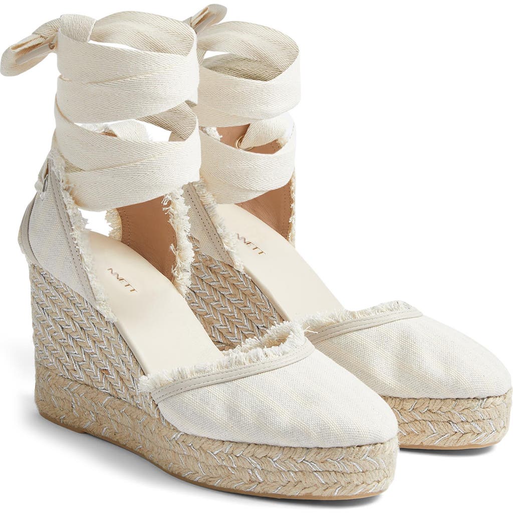 Lk Bennett Sofia Espadrille Wedge Sandal In Ecru