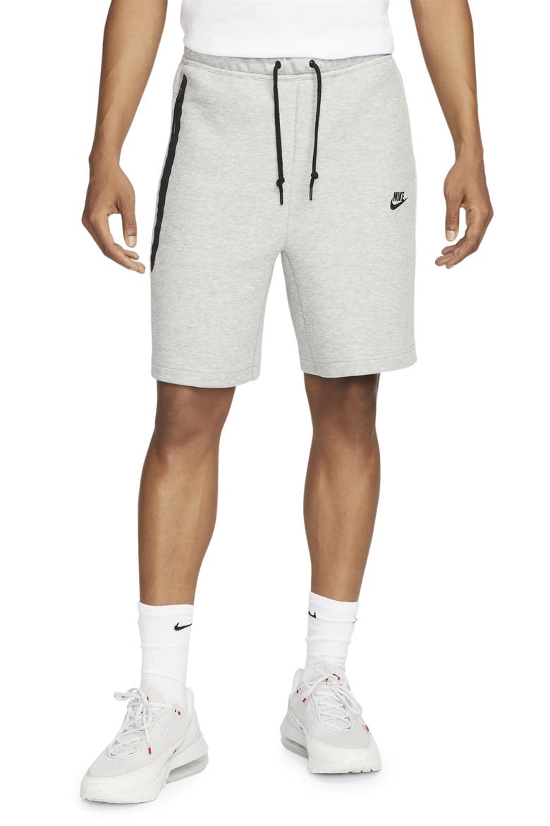Tech Fleece Sweat Shorts, Main, color, 063 D GR H/BLACK