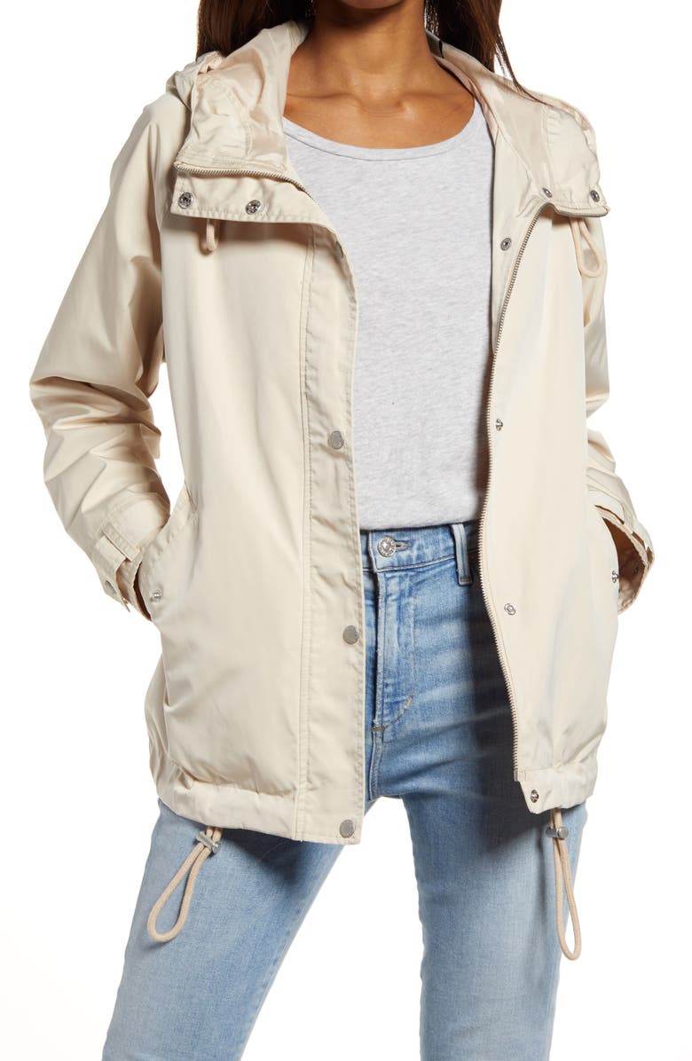 Levi's<sup>®</sup> Water Resistant Hooded Rain Jacket, Main, color,