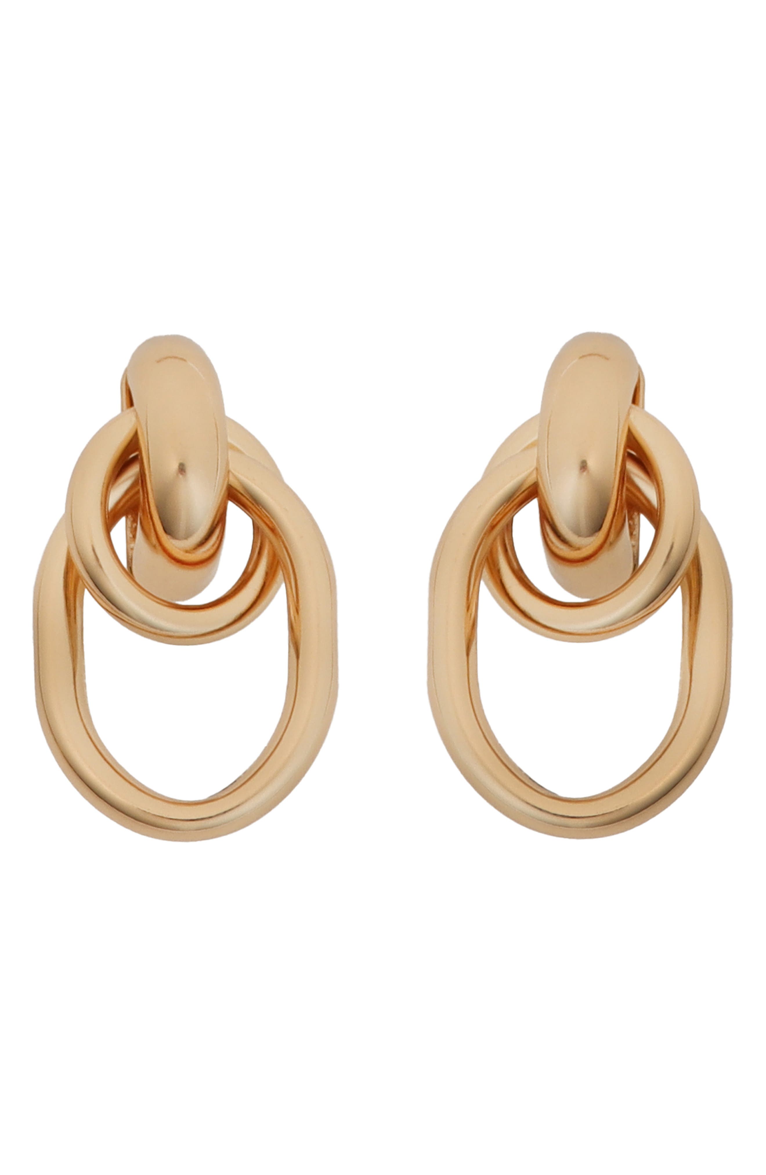 Panacea Stacked Oval Link Earrings