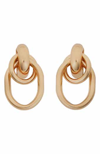 Panacea Stacked Oval Link Earrings