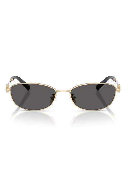 56mm Oval Sunglasses