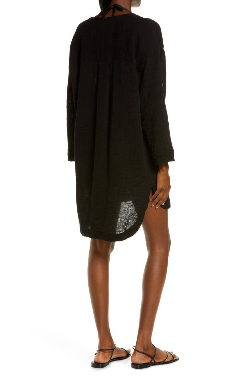 Seafolly Essential Cover-Up, Alternate, color, Black