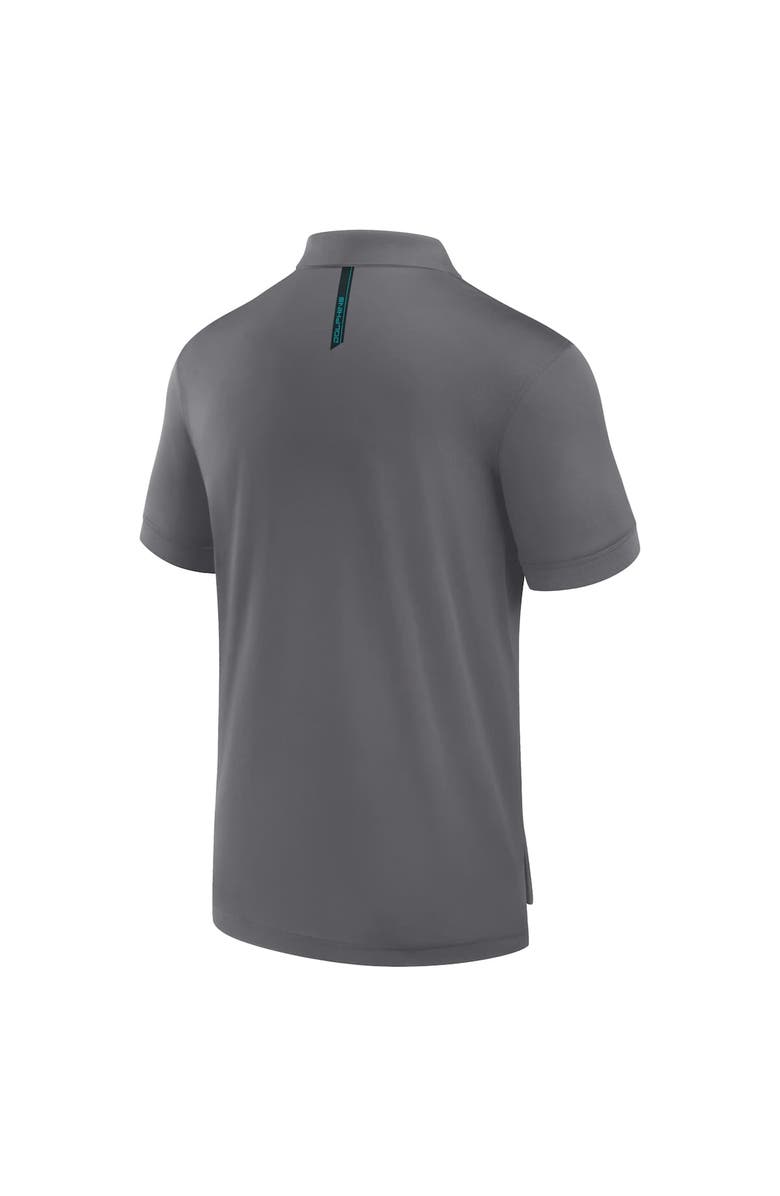 FANATICS Men's Fanatics Heather Gray Miami Dolphins Front Office Move Mono Polo, Alternate, color, Heather Gray
