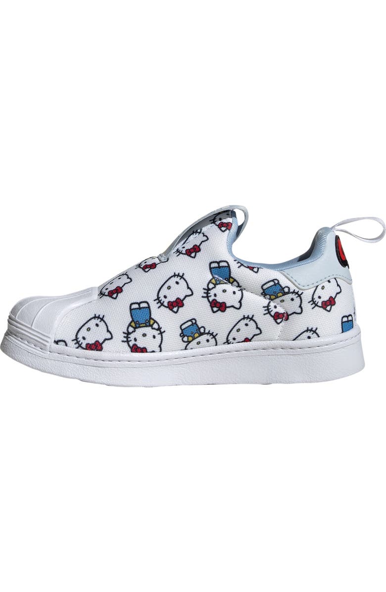 adidas x Hello Kitty<sup>®</sup> Kids' Superstar 360 Sneaker, Alternate, color, White/ Halo Blue