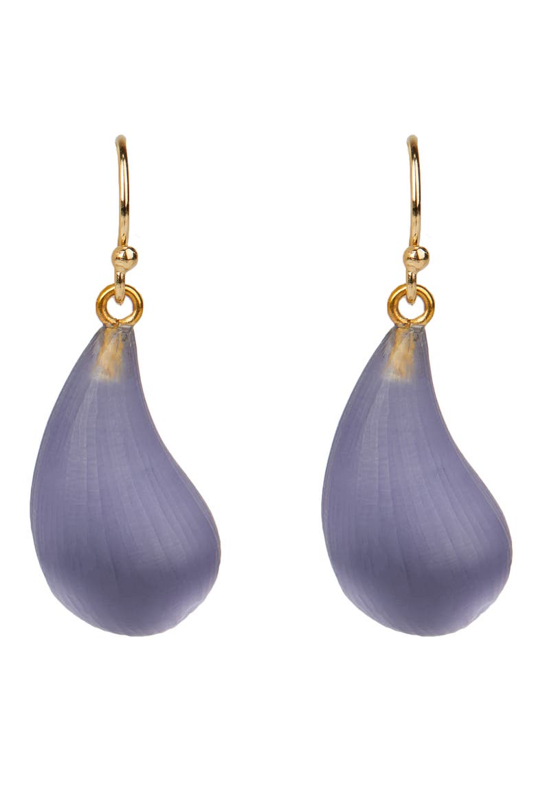 'Lucite® - Dewdrop' Earrings, Main, color, WISTERIA