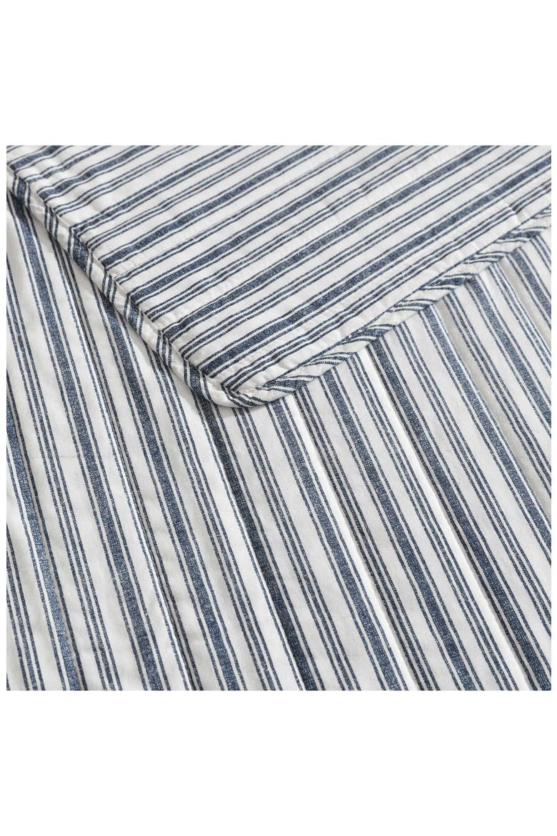 Coleridge Stripe Twin Quilt Set, Alternate, color, DARK BLUE