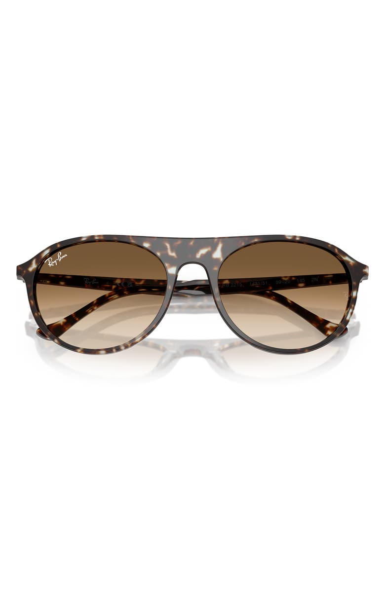 Ray-Ban 56mm Polarized Gradient Pilot Sunglasses, Alternate, color, 